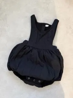 nunubiel ハーフルンパー　ブラック　baby Lサイズ　18m