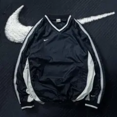00s y2k NIKE ナイロンプルオーバー バイカラー ドローコード テック