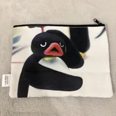 【新品未使用・D】PINGU BIGフラットポーチ ピングー ガチャガチャ