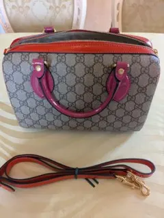 美品希少 グッチ スプリーム 2WAY ショルダーバッグ/ハンド ミニボストン