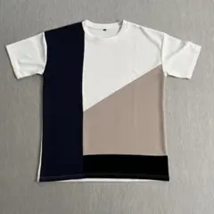 切り替え クルーネックTシャツ LL