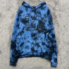 【R1406】RVCA タイダイパーカー サイズS ブルー