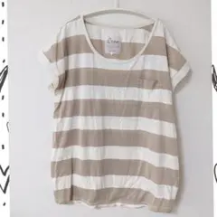 Cepo セポ Tシャツ 半袖 ボーダー ナチュラルのサムネイル