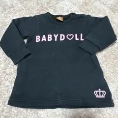 BABYDOLL 黒 長袖 Tシャツ 90