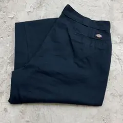 USA製　Dickies　ワークパンツ　874　古着　ネイビー　W40