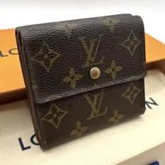 ポルトモネビエカルトクレディ ルイヴィトン モノグラム Wホック 三つ折り財布