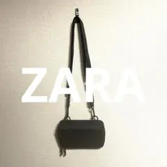美品 ZARA ブラック ミニショルダーバッグ