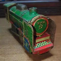 昭和40年代物ブリキ レトロ 蒸気機関車 7195 青 - メルカリ