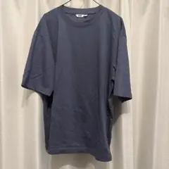 UNIQLO U ユニクロ エアリズムコットンオーバーサイズTシャツ チャコール