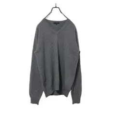 【カシミア100】TAKASHIMAYA高島屋　高級Ｖネックセーター　トープ　M
