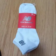 new balance ソックス 3足　くるぶし丈　 23-25cmのサムネイル