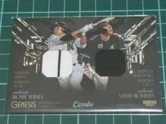 2025 BBM GENESIS 荻野貴司 角中勝也 コンボジャージカード