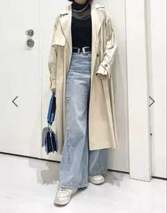 PAGEBOY テンセルスマート トレンチコート クリーム 春服 春アウター