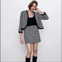 ZARA ツイードセットアップ