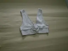 ベージュVネックベストチョッキ