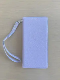 手帳型ケース iPhone用 パープル ストラップ付のサムネイル