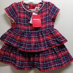 mixiHOUSE 半袖ワンピース 80cm チェック