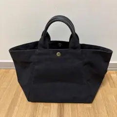 最終お値下げ❗️TOPKAPI トプカピ　キャンバストートバッグ　ブラック