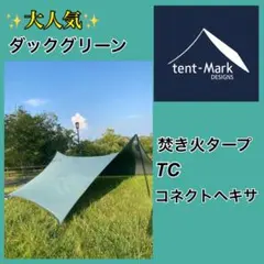 テンマクデザイン　焚き火タープ　コネクトヘキサ　ダックグリーンのサムネイル