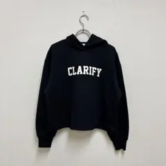 【美品】ハニーズ COLZA ゆるロゴパーカー カレッジ風 ブラック Sサイズ