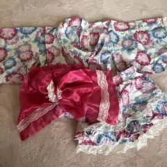 甚平　90cm あじさい柄
