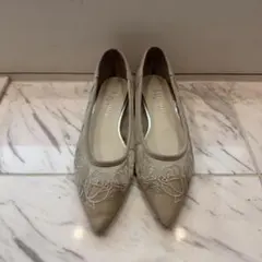 【Flower Collection】オールドローズフラットパンプス 25cm