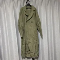 オリーブ色 ロングコート　M Cepo