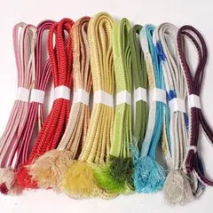 (1407)【在庫処分！】帯締め 10点 まとめ売り 帯紐 着物 小物