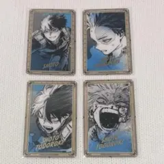 ヒロアカ 原画展 箔押しクリアカード 轟焦凍 4種 コンプ