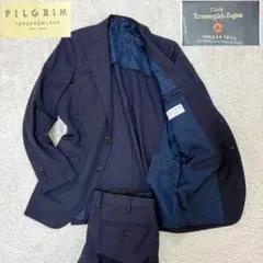 【美品/最高級ライン】トゥモローランド ピルグリム ゼニア セットアップ M 紺のサムネイル