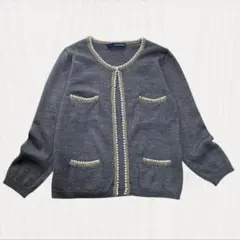 【上品】SLOBE IENA 金ボタンニットカーディガン パール アルパカ混のサムネイル