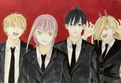 手描きイラスト　チェンソーマン