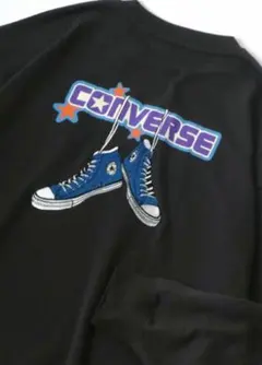 CONVERSE スニーカーグラフィック Tシャツ ブラック
