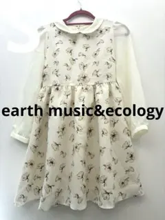 earth music&ecology フラワープリント ワンピース S