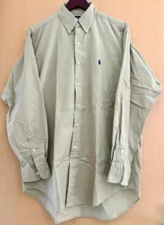 新同品 Ralph Lauren ラルフローレン ボタンダウンシャツ カーキ M