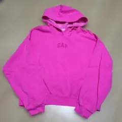 未着用⭐︎GAP リラックスミニGAPロゴ　クロップドパーカーM