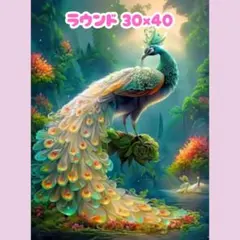 No.1393 ダイヤモンドアートキット 鳥 孔雀