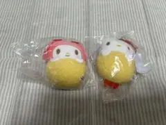サンリオ ミックスフライおくるみマスコット　 ハローキティ・マイメロディ