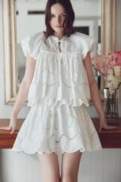 THE TOE ⭐︎Freesia Skirt Sサイズ THE TOÉ Freesia Skirt white - メルカリ