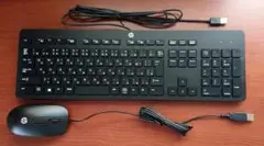 HP USBキーボード + マウス