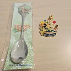 ディズニーシー　入場記念スプーン&ランド20周年ノベルティ