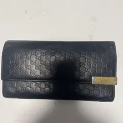 GUCCI ブラックレザー 長財布