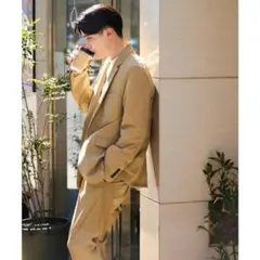 ナノ・ユニバース「Damerino」ストレッチ セットアップ