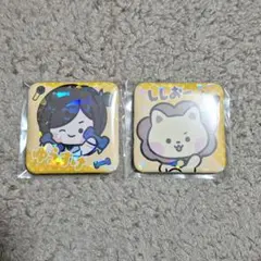いれいすminini 缶バッジ 初兎 ほとけ もふてゃ LINE - メルカリ