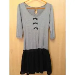 値下げ！a.r.w  七分袖ワンピース