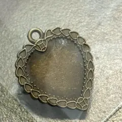 ハート型 ミール皿 アンティークゴールド