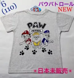 ネット通販なし❣️日本未販売‼️パウパトロール Tシャツ ６(110)