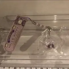 ハローキティ ご当地限定ストラップ 根付け 北海道限定 キティベアー すずらん