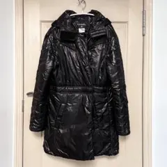 CHANEL シャネル ブラック パファーコート フード サイズ40 ココマークのサムネイル