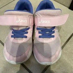 asics キッズシューズ US 10 ピンク/ブルー